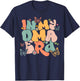 Retro Groovy In My Oma Era Mother's Day T-Shirt - T-Shirt | Navy
