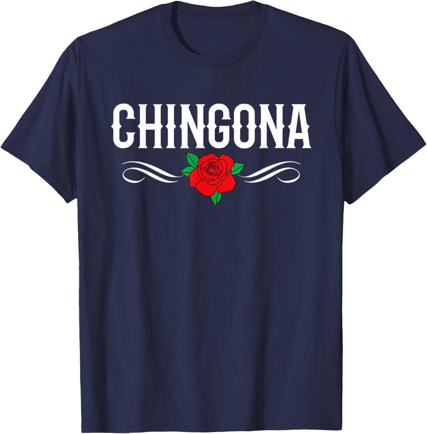 Chingona Badass Latina Hispanic Heritage T-Shirt - T-Shirt | Navy