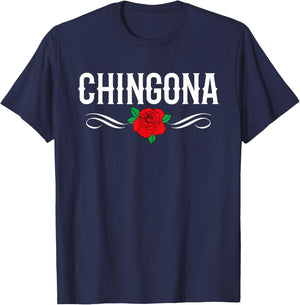 Chingona Badass Latina Hispanic Heritage T-Shirt - T-Shirt | Navy