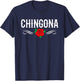 Chingona Badass Latina Hispanic Heritage T-Shirt - T-Shirt | Navy