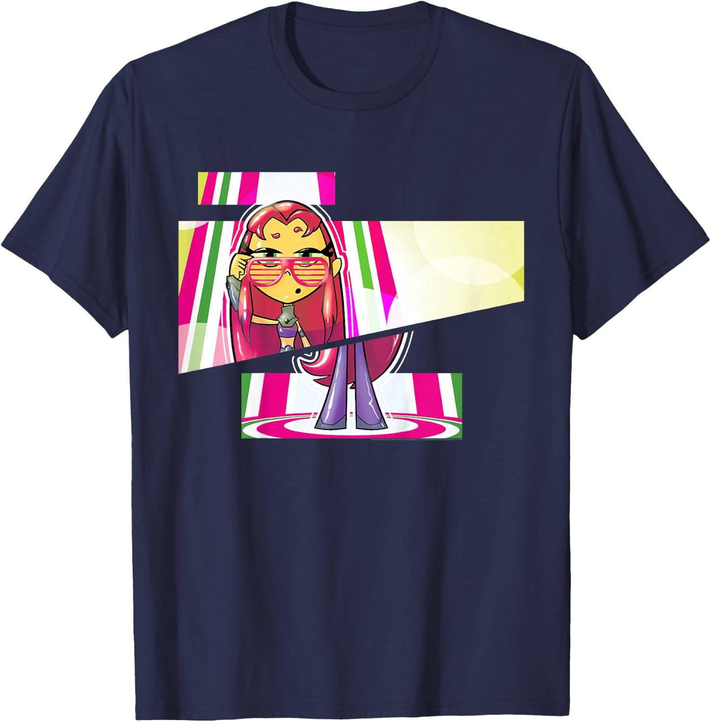 Kids DC Comics Teen Titans Go! Starfire Cut Panels T-Shirt - T-Shirt | Navy