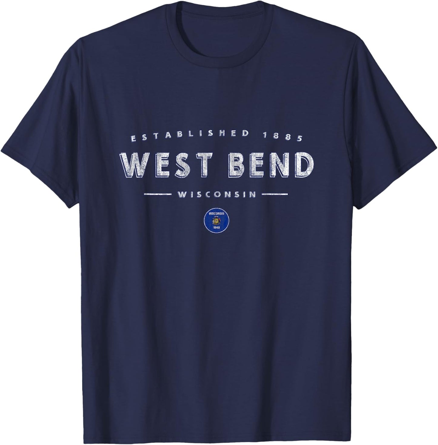 West Bend Wisconsin - West Bend WI T-Shirt - T-Shirt | Navy