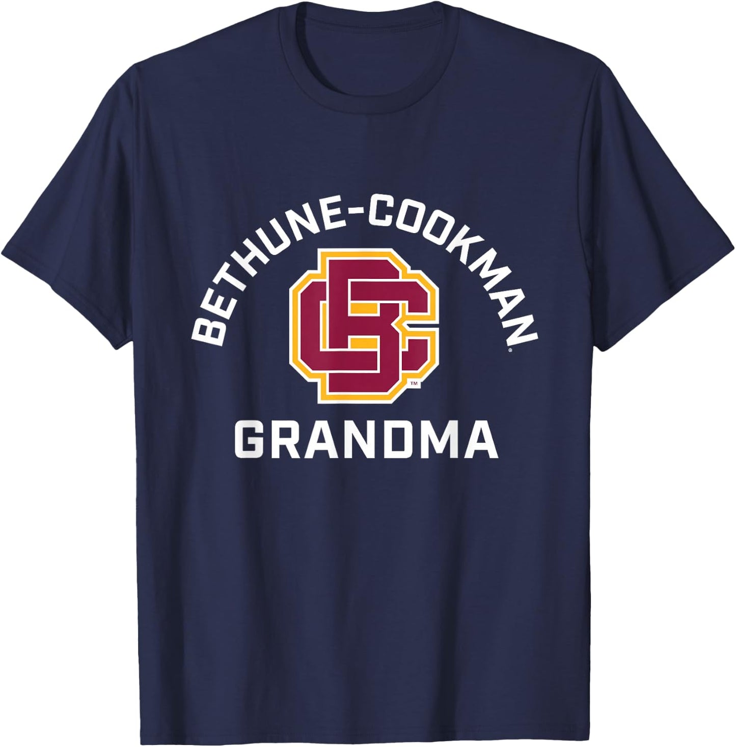 Bethune-Cookman University Wildcats Arched Grandma T-Shirt - T-Shirt | Navy