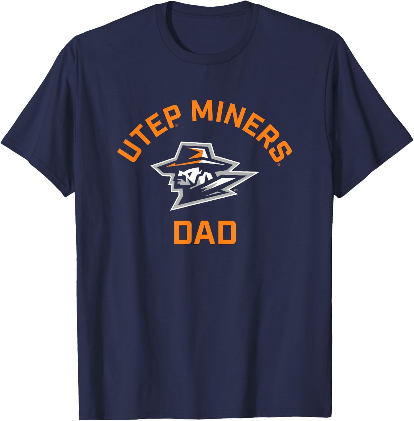 University of Texas El Paso UTEP Miners Arched Dad T-Shirt - T-Shirt | Navy