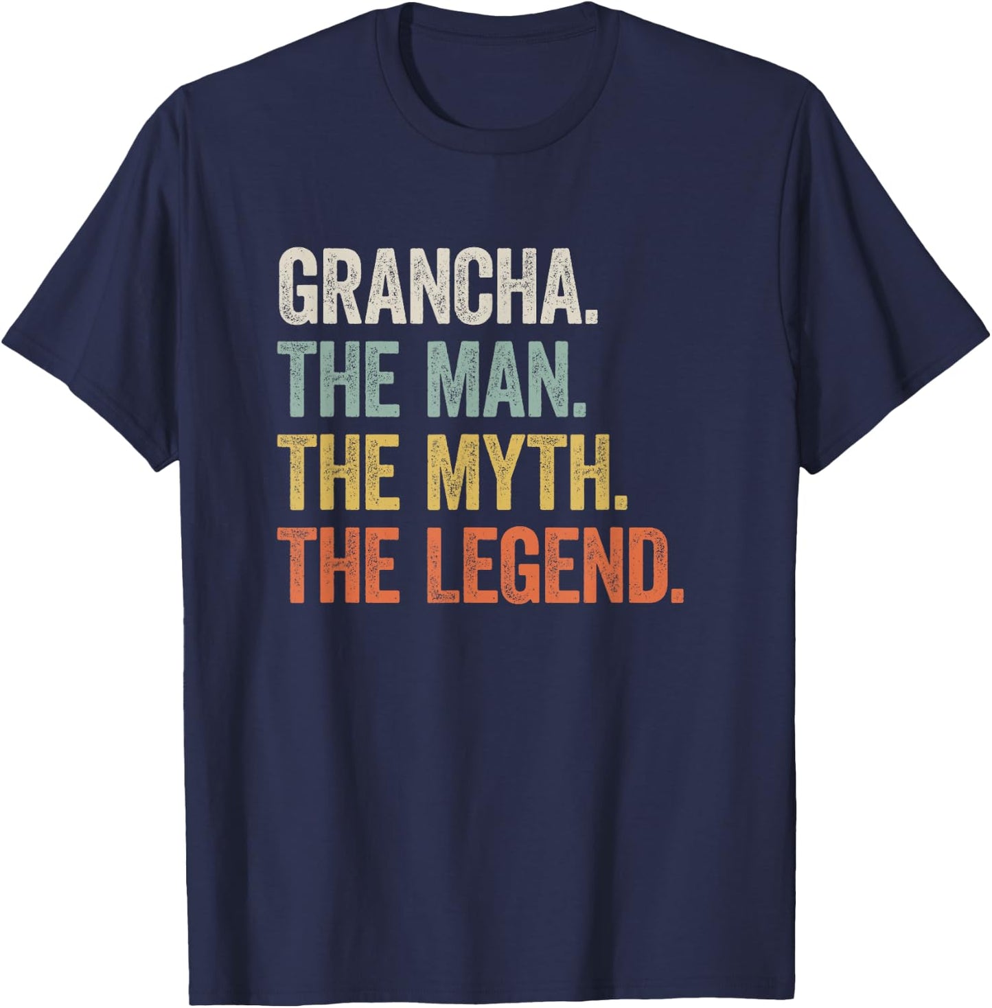 Grancha - Cool Funny Legend Welsh Father's Day T-Shirt - T-Shirt | Navy