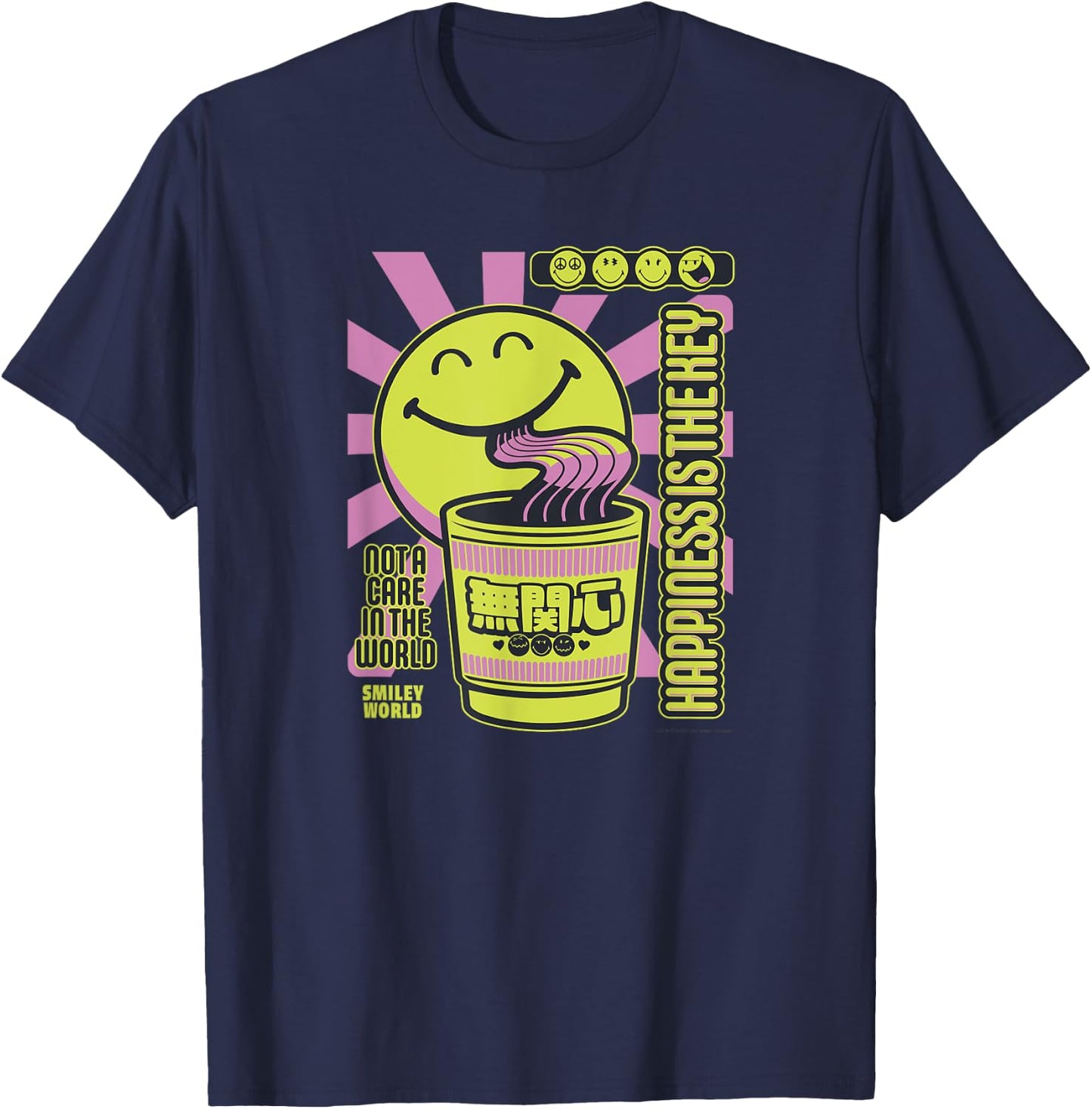 Japan Happy Smile T-Shirt - T-Shirt | Navy
