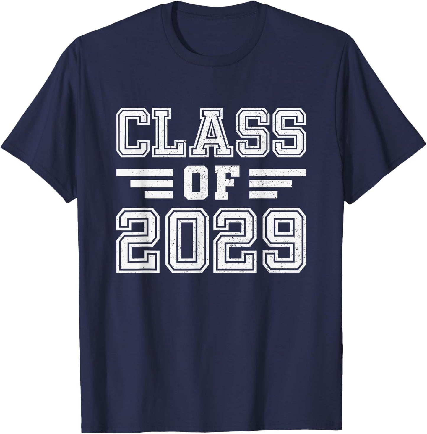 Class of 2029 College University High School Future Graduate T-Shirt - T-Shirt | Navy