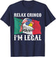 Relax Mexican Flag Eagle Immigrant 4th Of July T-Shirt - T-Shirt | Navy