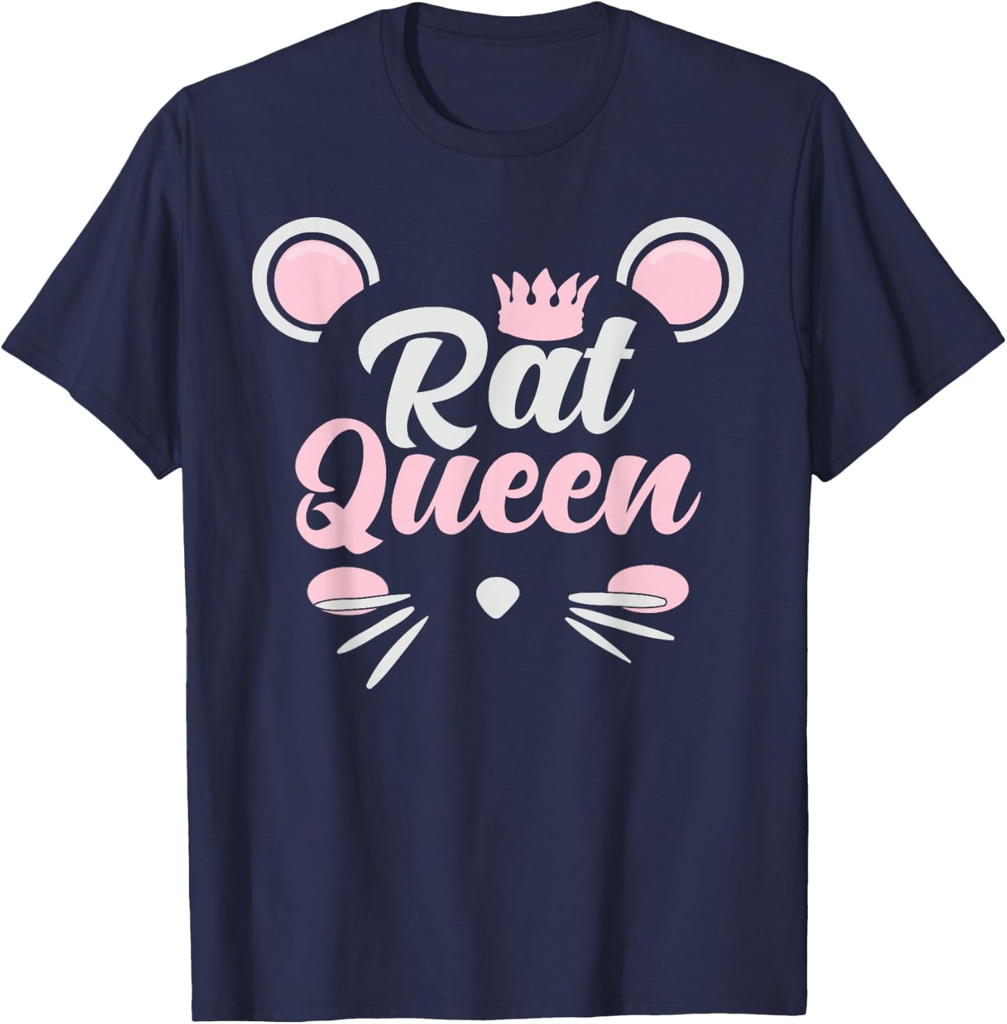 Rat Lover Design Women Rat Queen T-Shirt - T-Shirt | Navy