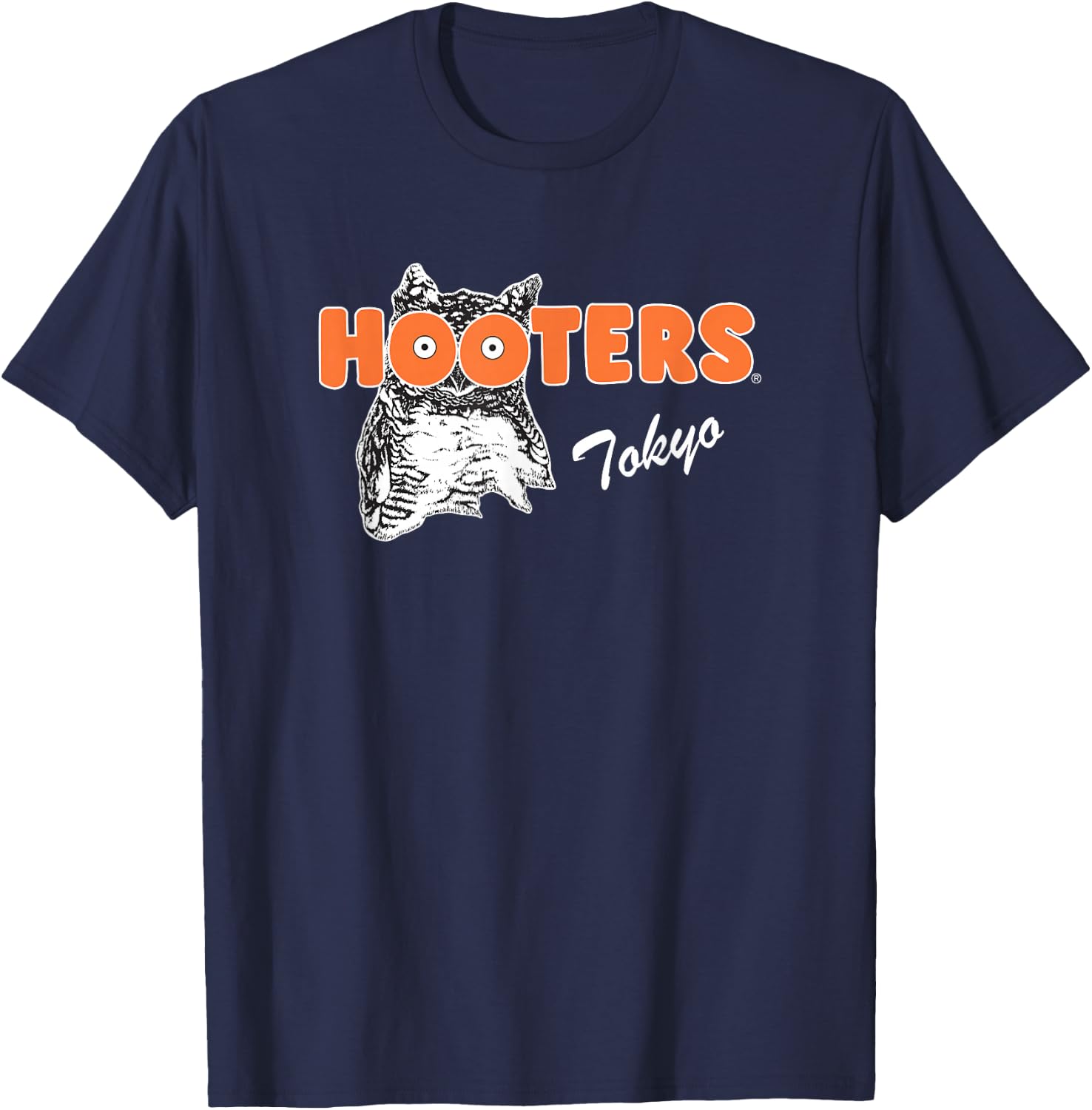 Hooters Tokyo Destination Restaurant Souvenir Retro Foodie T-Shirt - T-Shirt | Navy