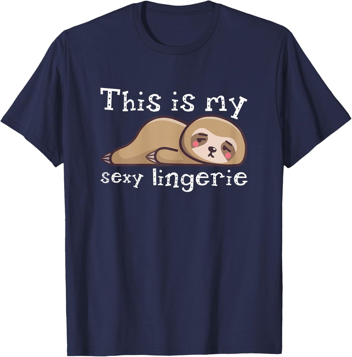 This is My Sexy Lingerie Night Costume for Wife T-Shirt - T-Shirt | Navy