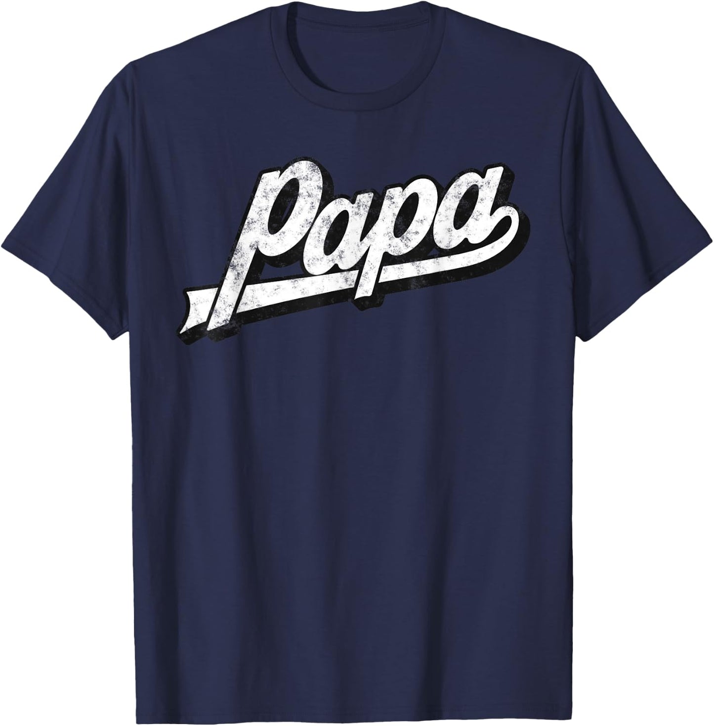 Papa Grandpa Father’s Day Birthday Gifts From Wife Daughter T-Shirt - T-Shirt | Navy