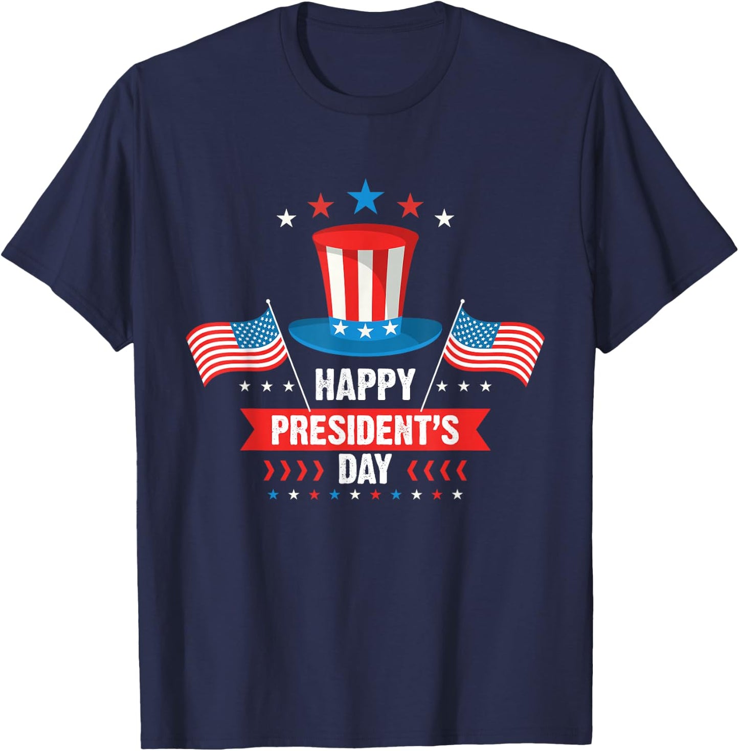 Cute Happy Presidents Day American Patriots Boys T-Shirt - T-Shirt | Navy