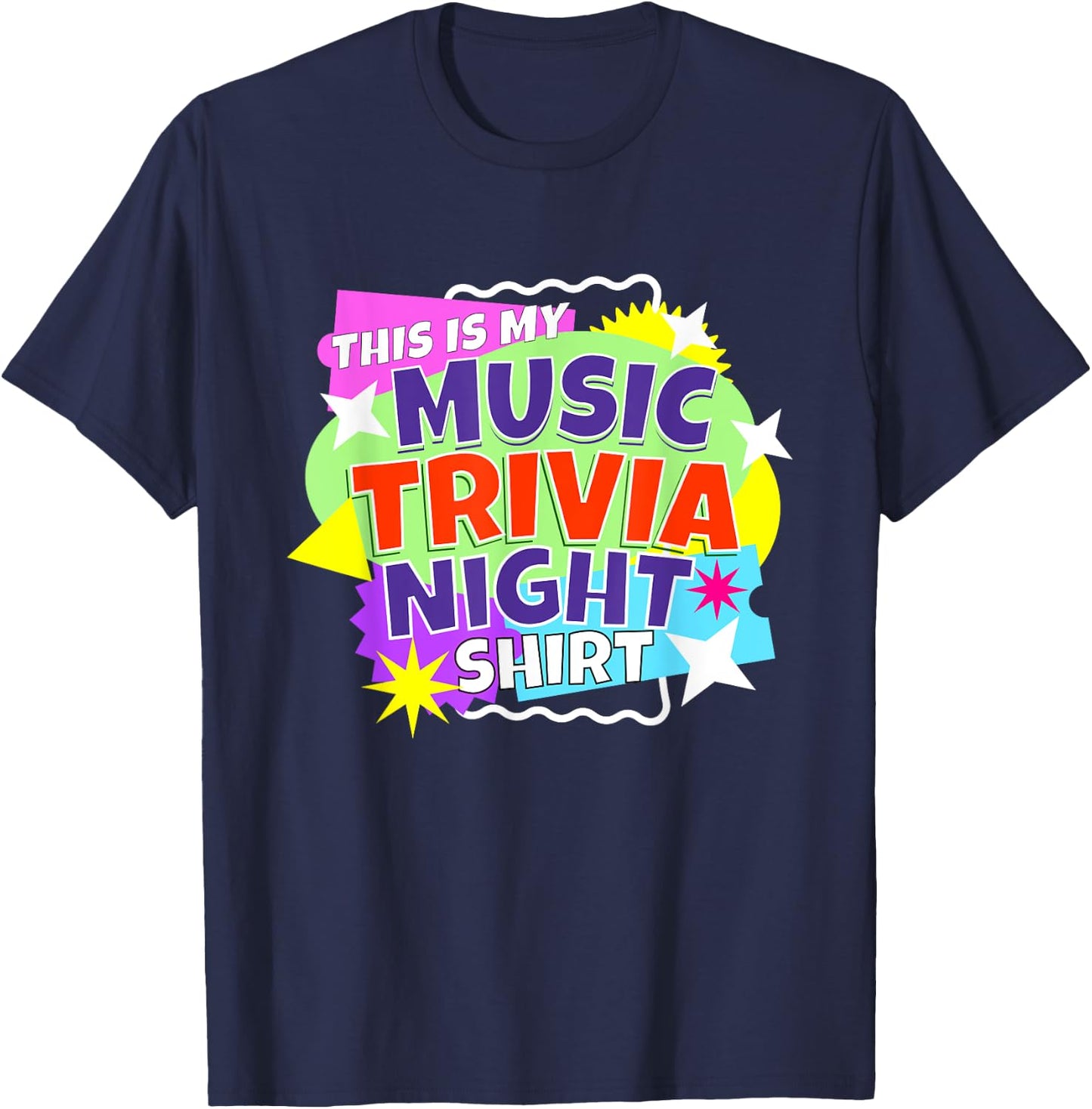 This Is My Music Trivia Night Shirt T-Shirt - T-Shirt | Navy
