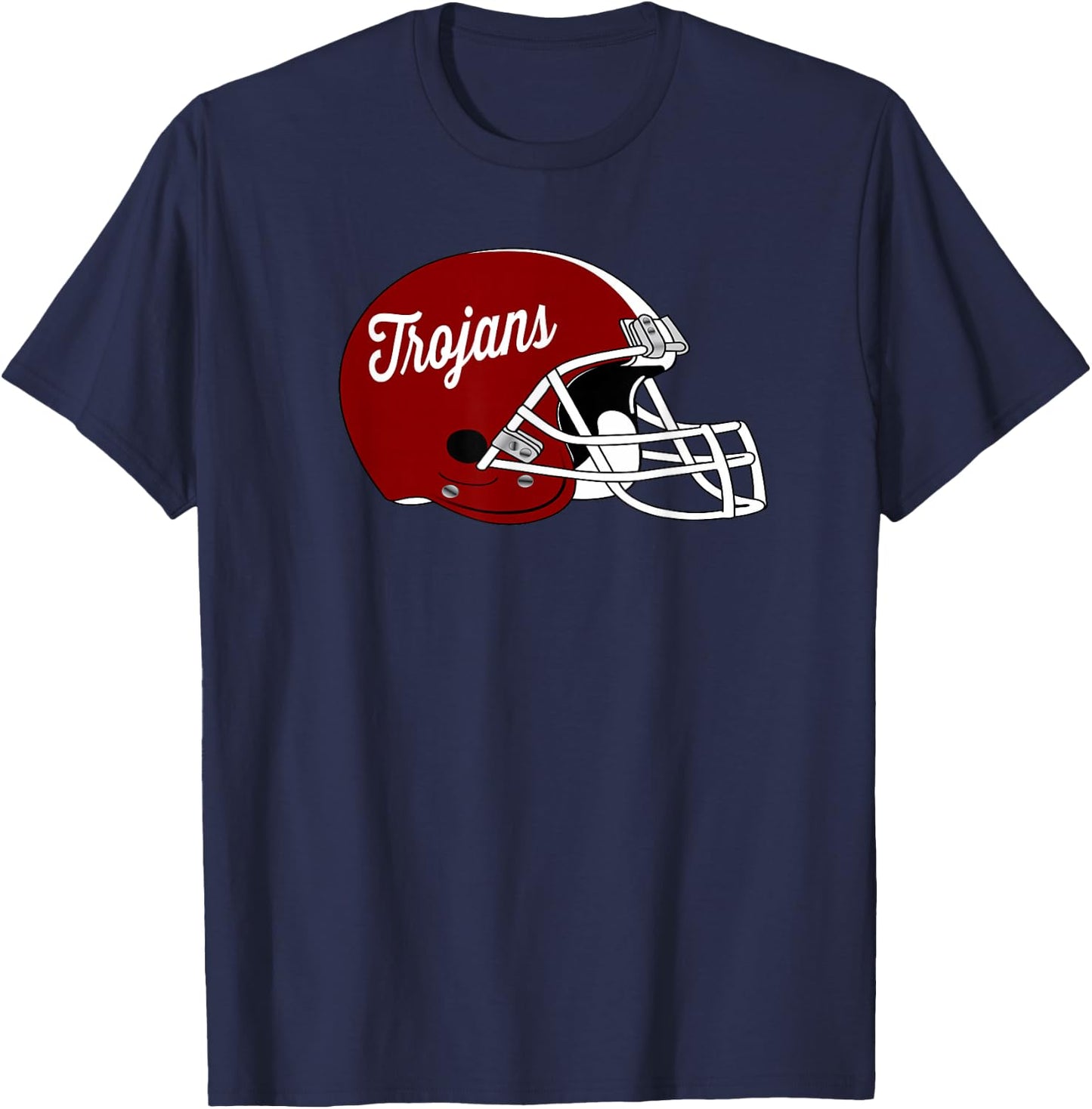 Trojans Football Helmet T-Shirt - T-Shirt | Navy