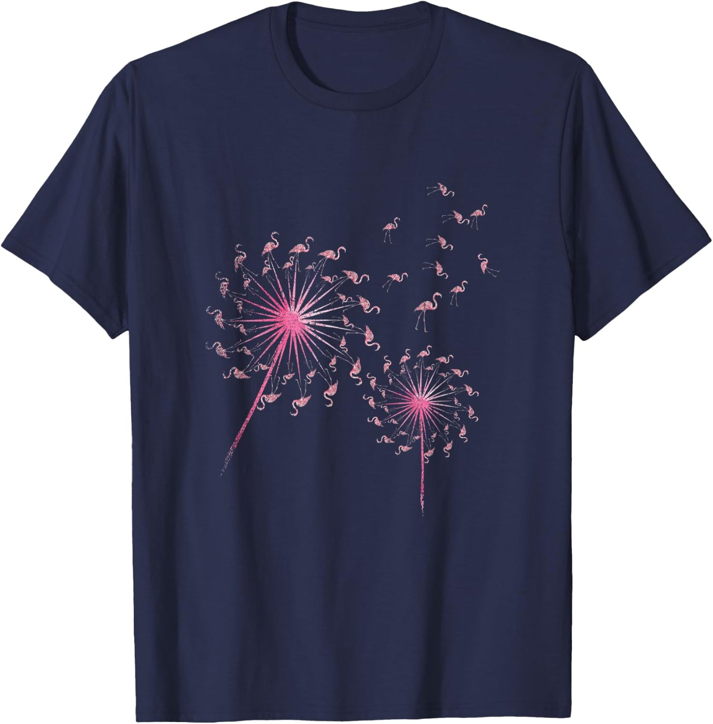 Dandelion Flamingo T-Shirt - T-Shirt | Navy
