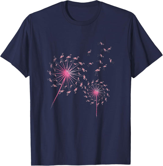 Dandelion Flamingo T-Shirt - T-Shirt | Navy