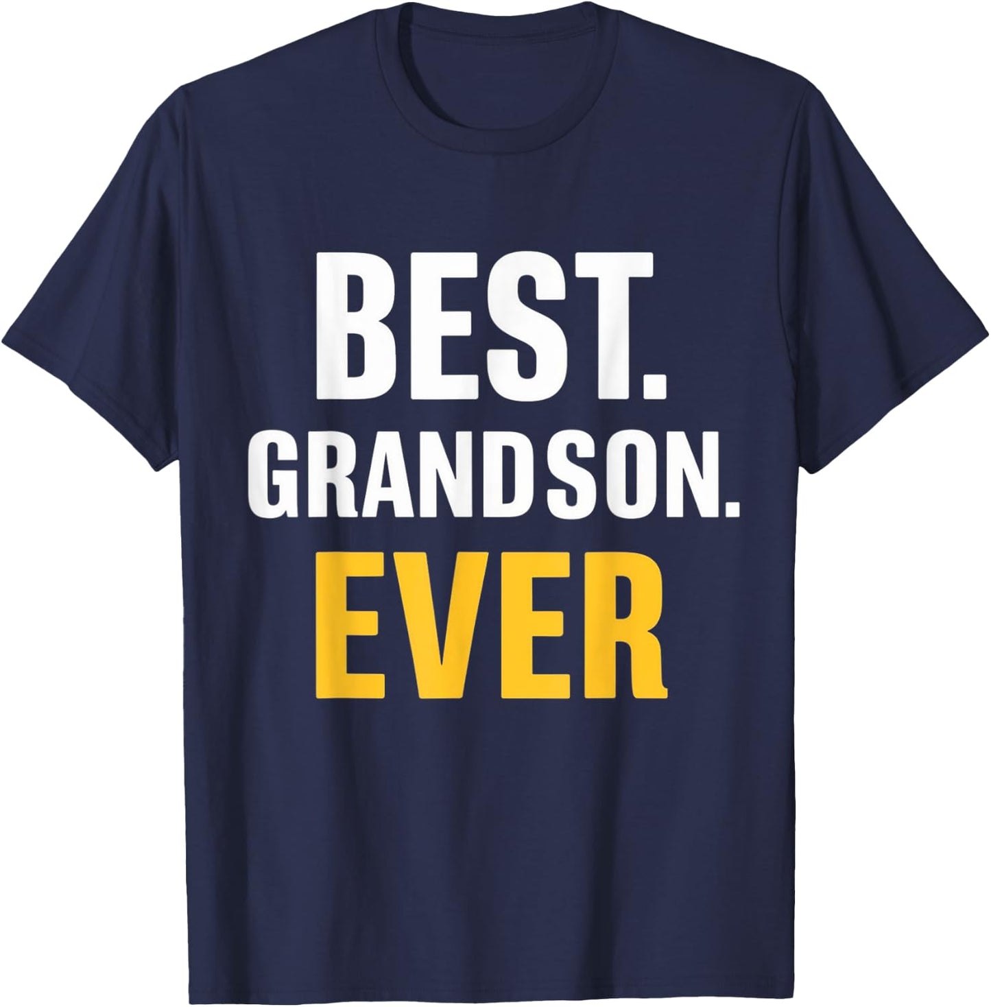 Best Grandson Ever Vintage Funny Father's Day T-Shirt - T-Shirt | Navy
