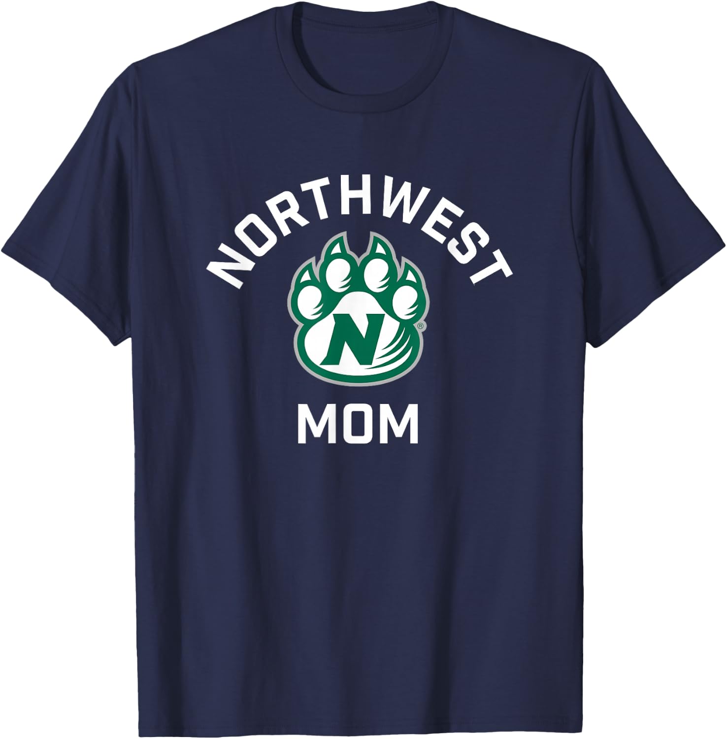 Northwest Missouri State Bearcats Arched Mom T-Shirt - T-Shirt | Navy