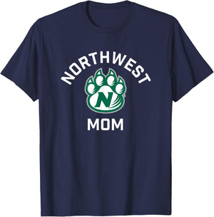 Northwest Missouri State Bearcats Arched Mom T-Shirt - T-Shirt | Navy