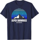 Aspen Snowmass Colorado Bluebird Day - Elevated CO Skiing T-Shirt - T-Shirt | Navy