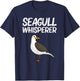 Cool Seagull Art Women Birdwatcher Beach Gulls Bird T-Shirt - T-Shirt | Navy