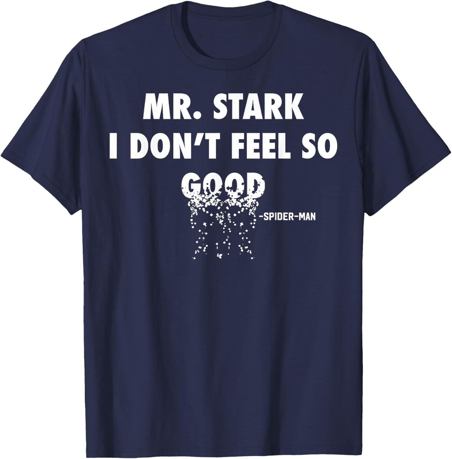 Marvel Infinity War Spider-Man Fading Text Graphic T-Shirt - T-Shirt | Navy