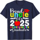 Proud Uncle of 2025 Kindergarten Graduate T-Shirt - T-Shirt | Navy