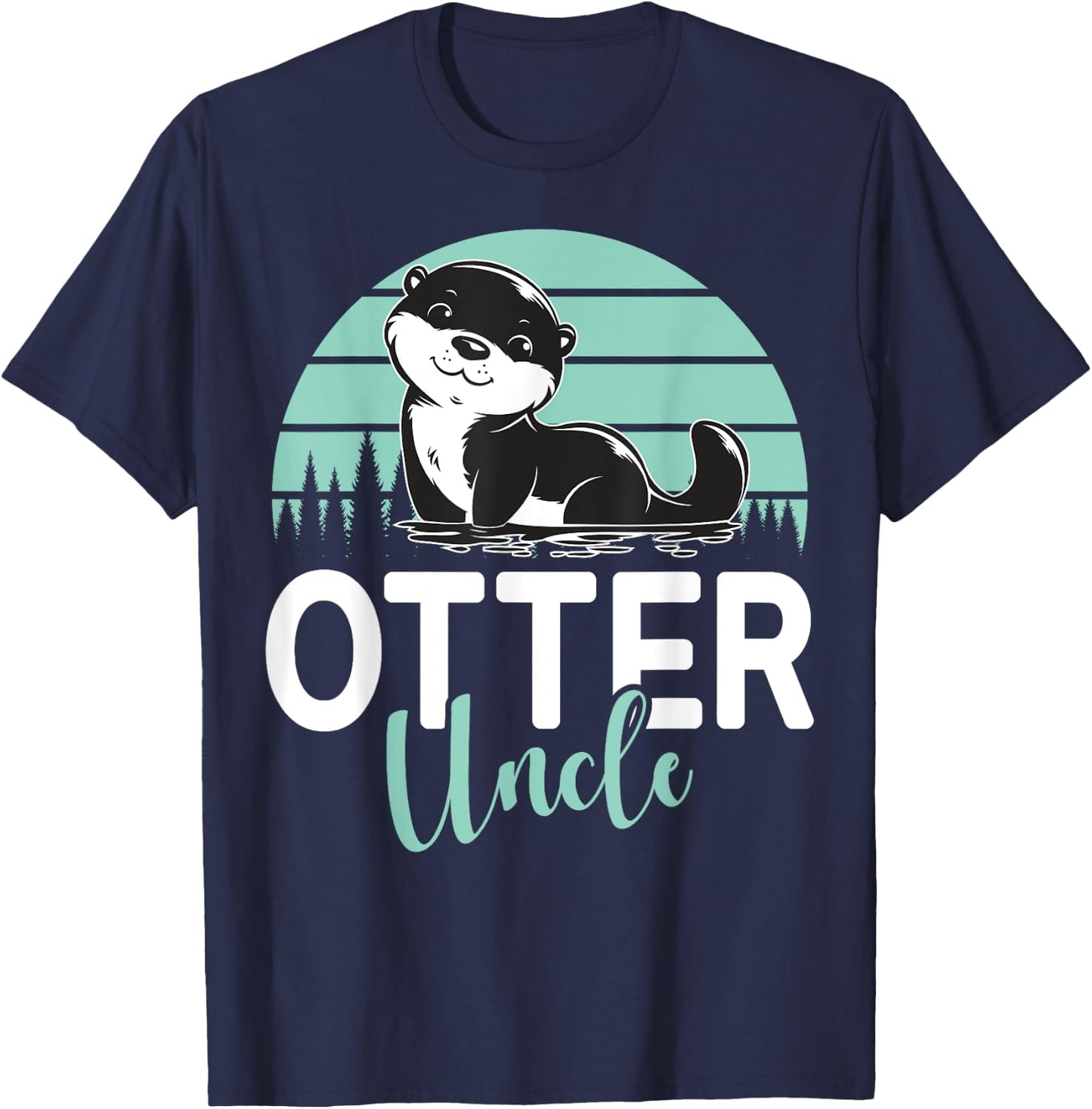 Otter Uncle Otter T-Shirt - T-Shirt | Navy