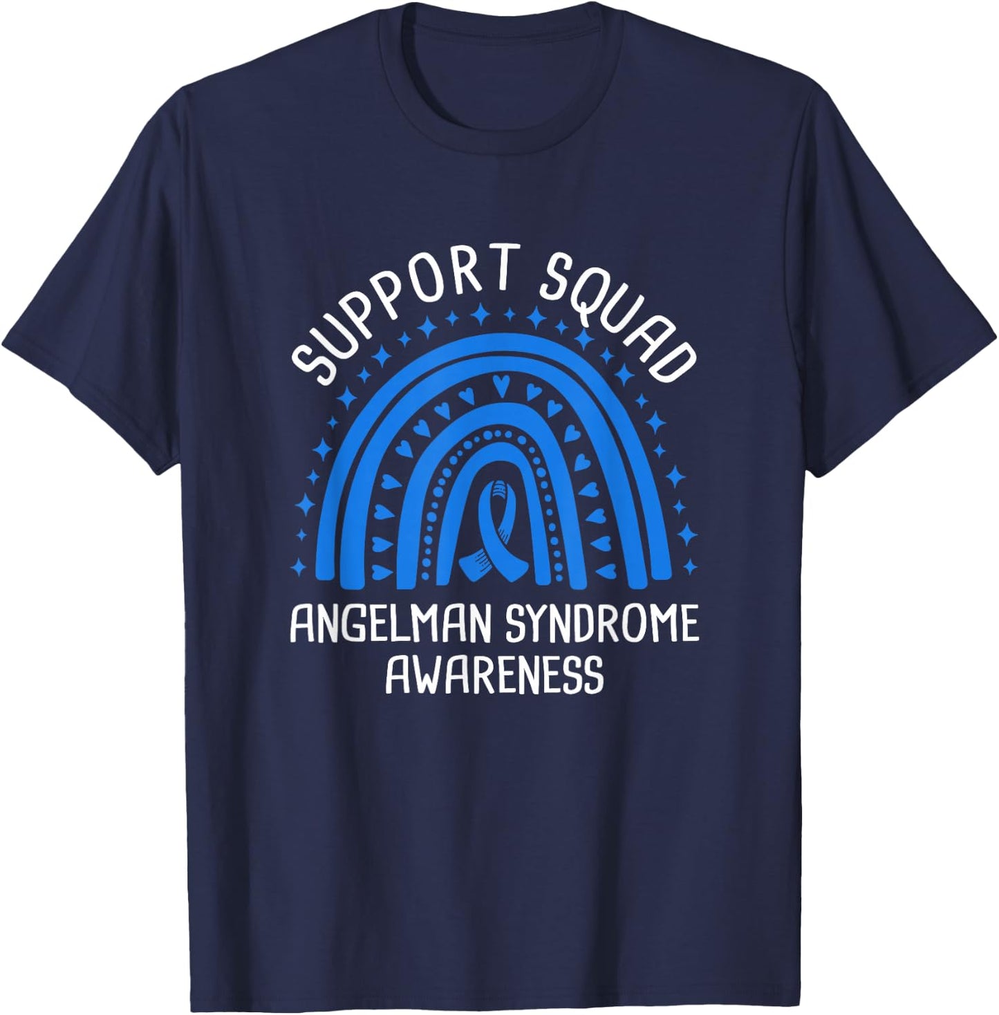 Support Squad Angelman Syndrome Awareness T-Shirt - T-Shirt | Navy
