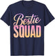 Best Friend Matching Squad Bestie BFF T-Shirt - T-Shirt | Navy