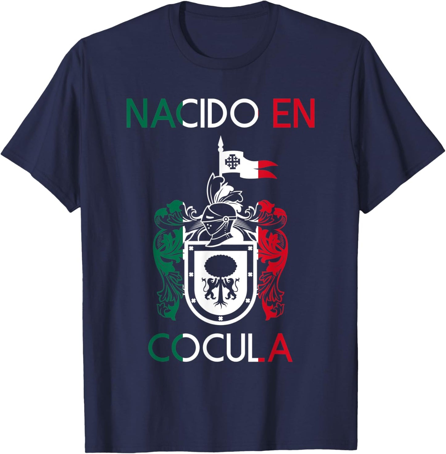 Cocula Jalisco Estado De Mexico Escudo Eagle Aguila T-Shirt - T-Shirt | Navy
