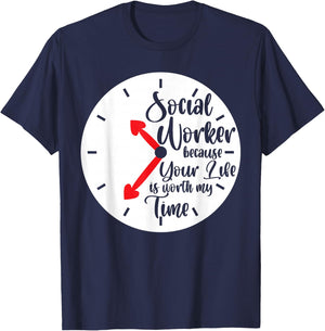 Social Worker T-Shirt - T-Shirt | Navy