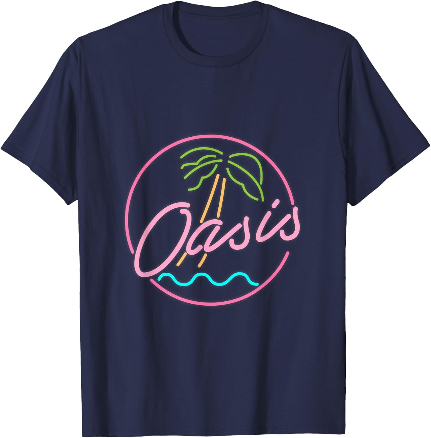 Oasis Paradise Island T-Shirt - T-Shirt | Navy