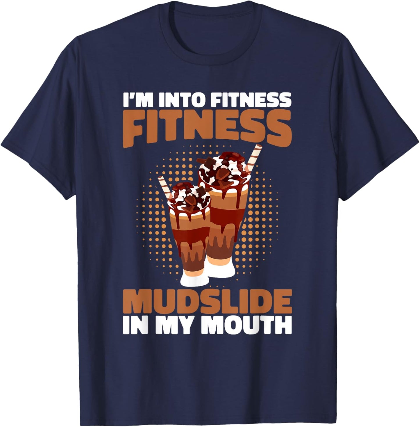 Mudslide Essentials Mudslide Lover Mudslide Drinking T-Shirt - T-Shirt | Navy