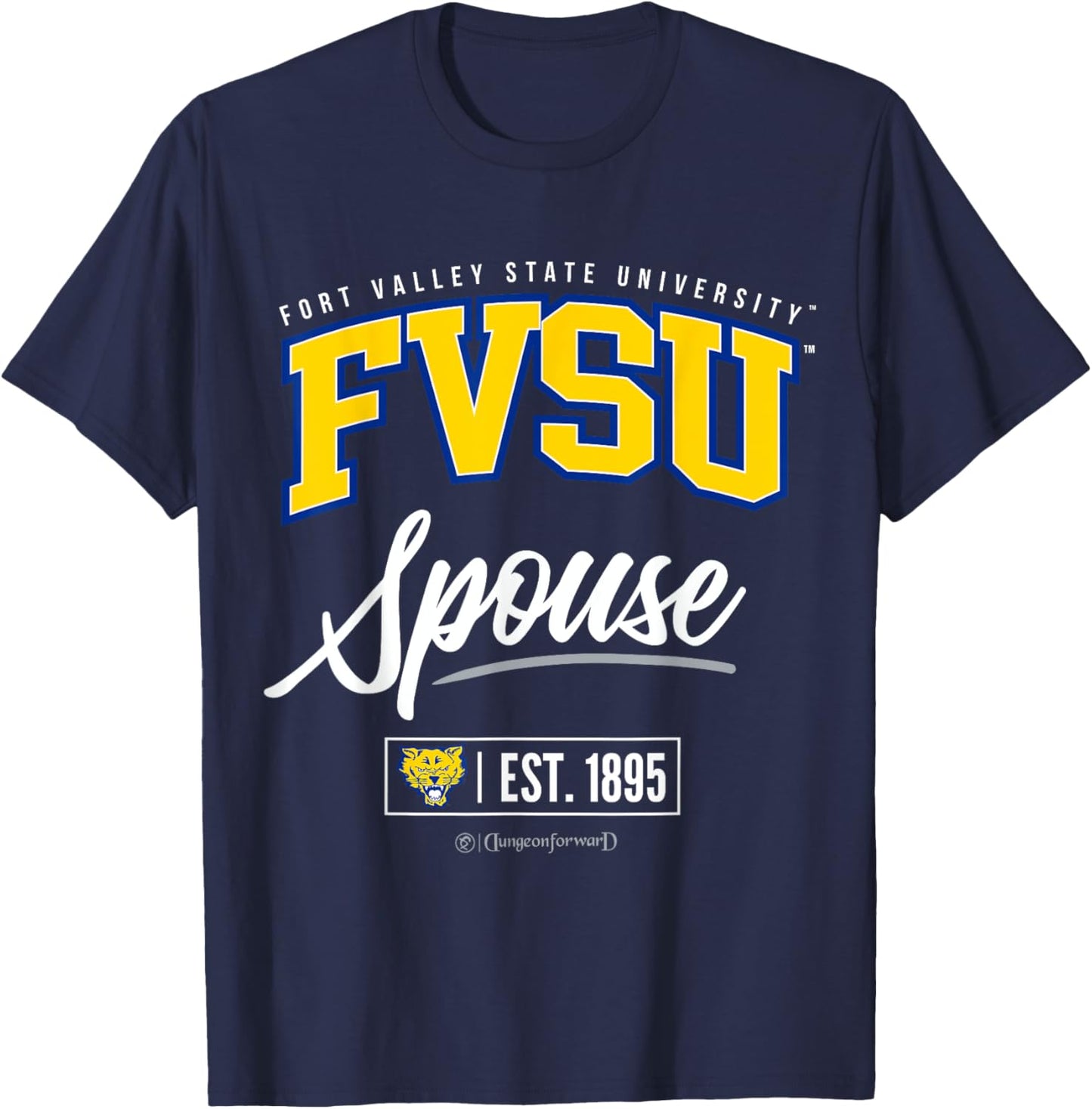 Fort Valley State University - FVSU HBCU Spouse T-Shirt - T-Shirt | Navy