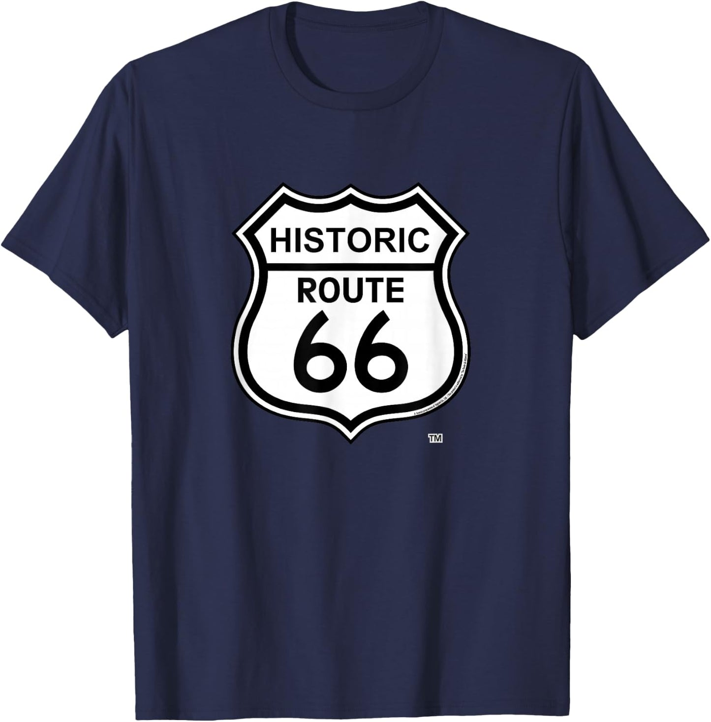 Route 66/ (RT66-02) T-Shirt - T-Shirt | Navy