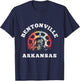 Vintage Bentonville Arkansas Mountain Biking Chain Rings T-Shirt - T-Shirt | Navy