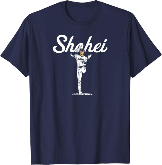 Shohei Ohtani - Enjoy the Sho - Los Angeles Baseball T-Shirt - T-Shirt | Navy