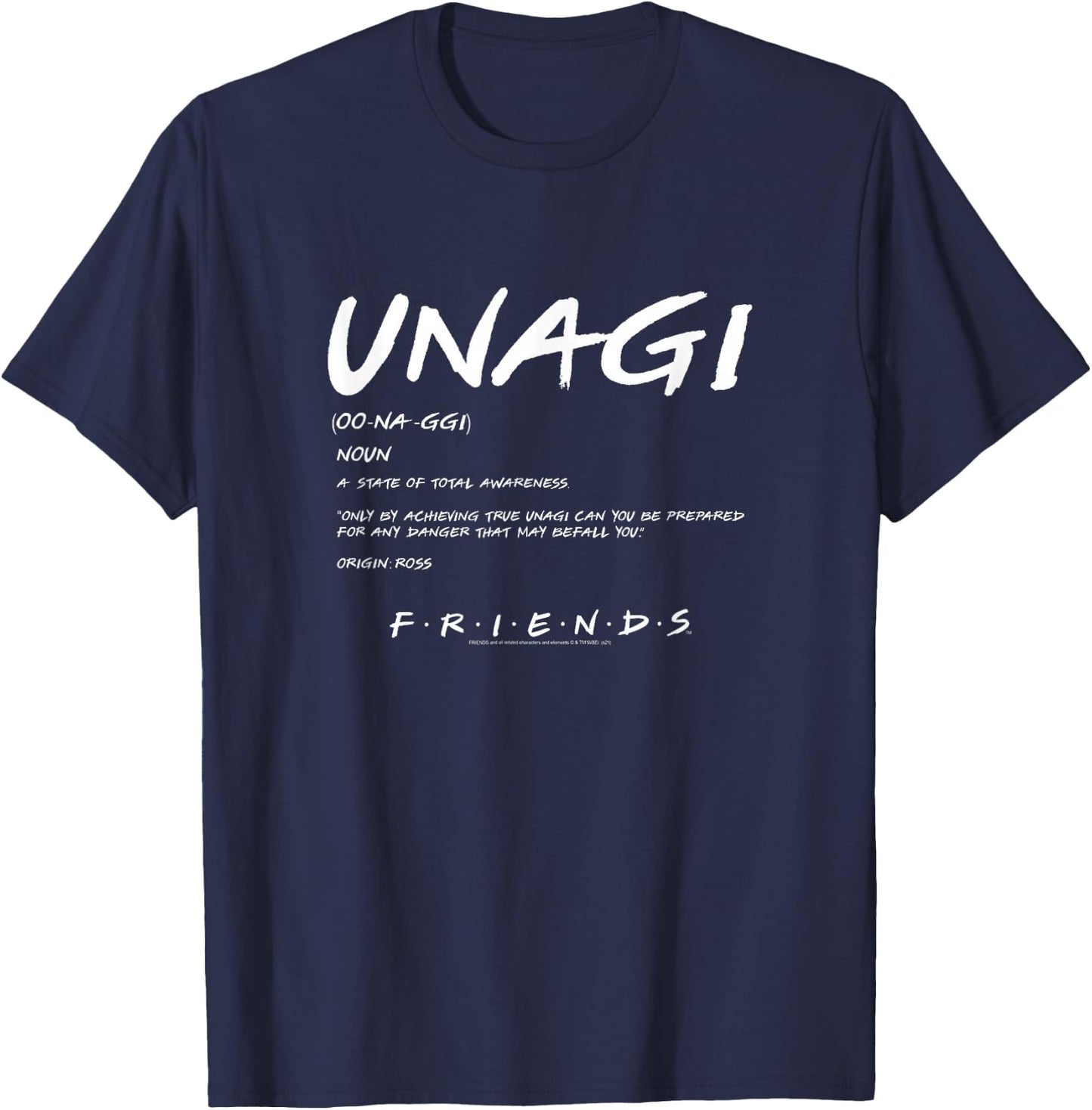 Friends Unagi Definition TV Show T-Shirt - T-Shirt | Navy