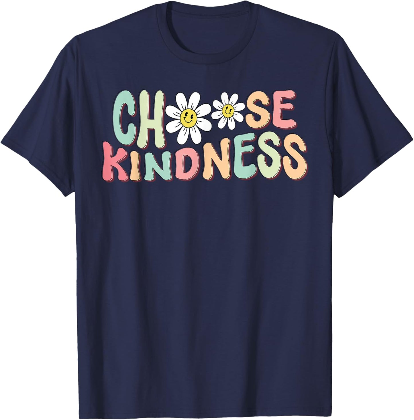 Choose Kindness - Be Kind Teacher Back to School 2024 Shirt T-Shirt - T-Shirt | Navy