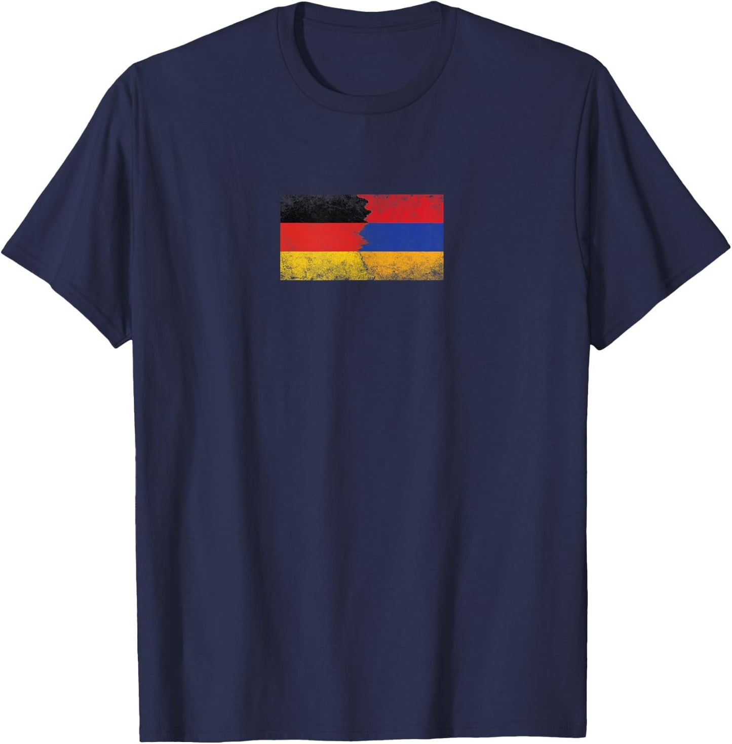 Germany & Armenia Flags - German Armenian T-Shirt - T-Shirt | Navy