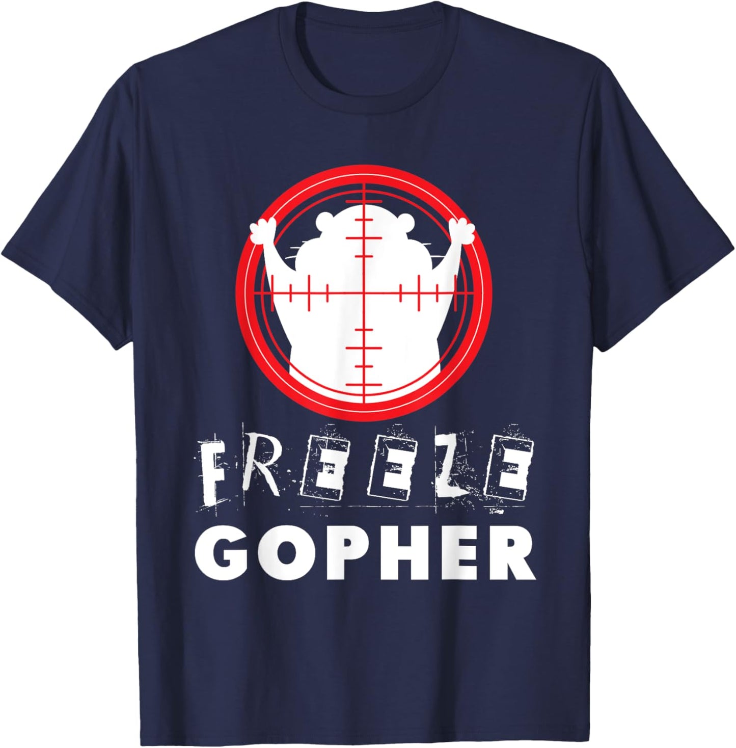 Freeze Gopher T Shirt Hunter Gopher T-Shirt - T-Shirt | Navy