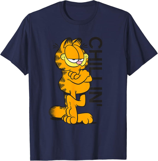 Garfield Classic Chillin' T-Shirt - T-Shirt | Navy