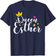 Happy Purim Costume Idea Queen Esther Hebrew Jewish Holiday T-Shirt - T-Shirt | Navy