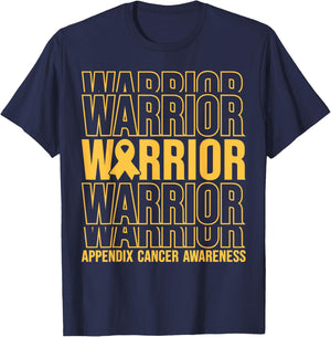 Appendix Cancer Awareness Appendix Cancer Warrior Appendix T-Shirt - T-Shirt | Navy