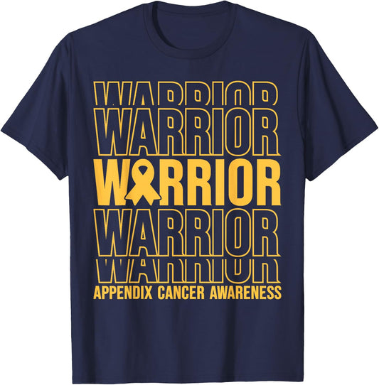 Appendix Cancer Awareness Appendix Cancer Warrior Appendix T-Shirt - T-Shirt | Navy