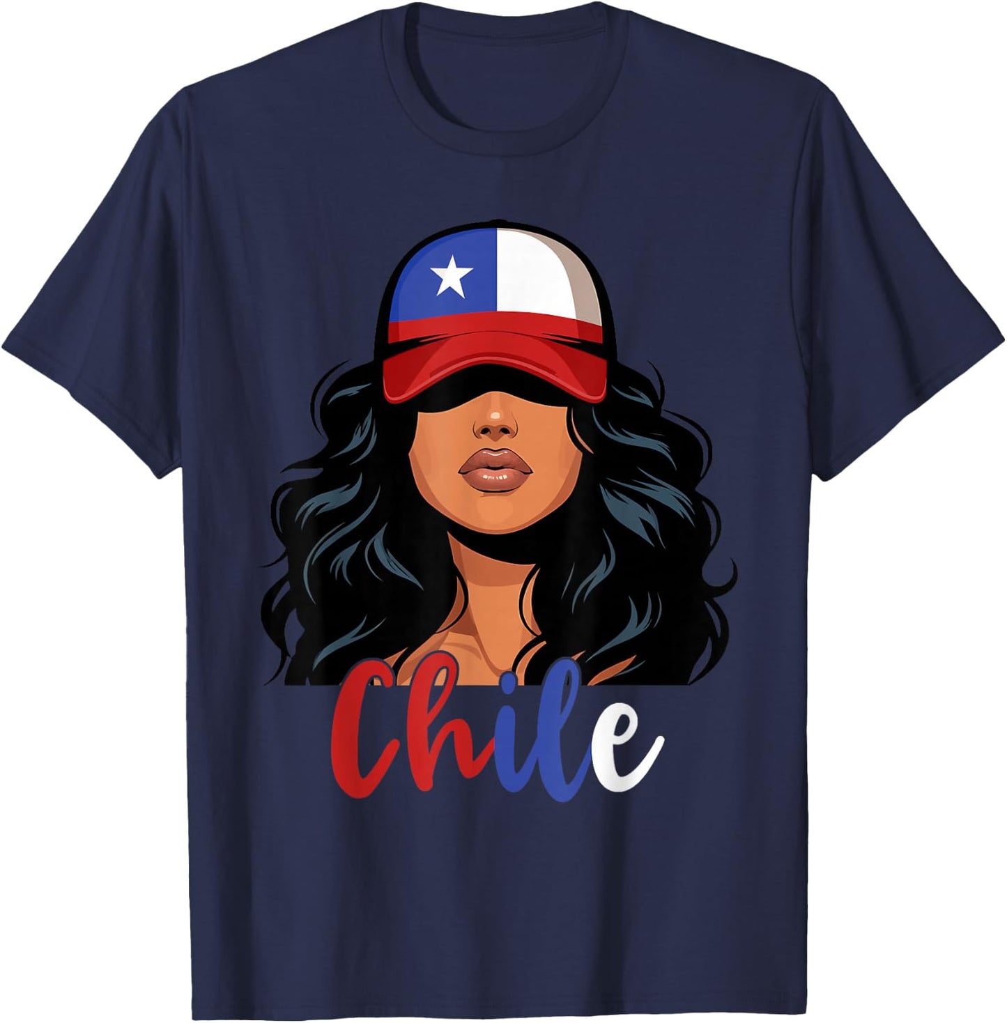 Chilean Girl Chile Flag Proud Chilena Women T-Shirt - T-Shirt | Navy