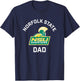 Norfolk State University Spartans Arched Dad T-Shirt - T-Shirt | Navy