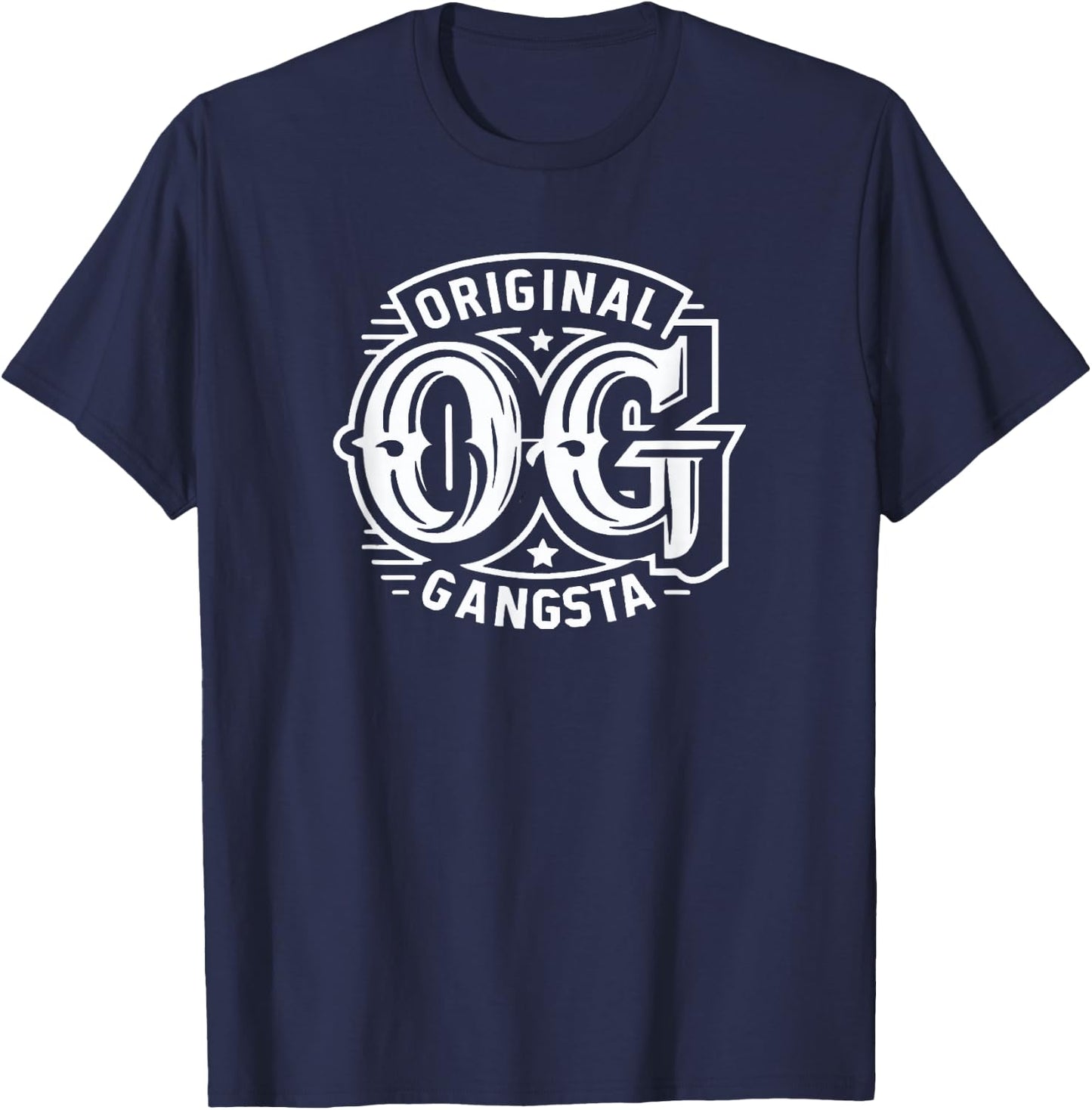 Original Gangsta OG Gangster Classic Look T-Shirt - T-Shirt | Navy